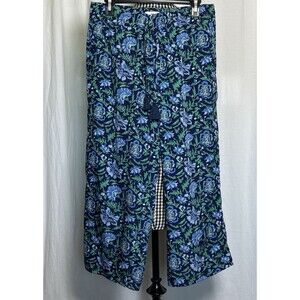 Vineyard Vines Printed Floral Drawstring Wide Legs Size Medium